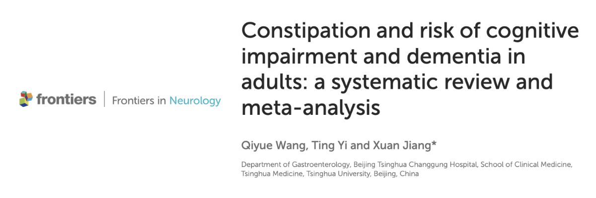 Constipation and risk of cognitive impairment and dementia in adults: a systematic review and meta-analysis