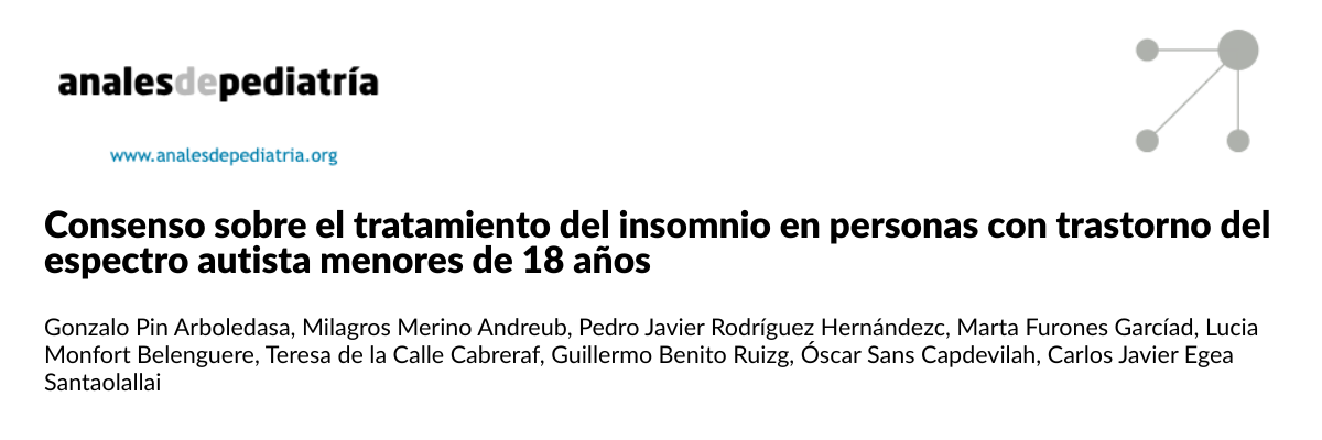Consenso sobre el tratamiento del insomnio en personas con trastorno del espectro autista menores de 18 años