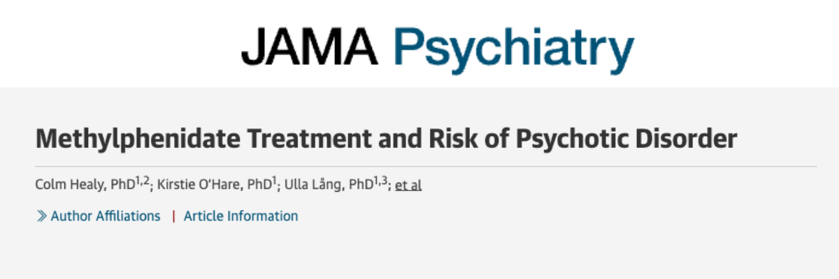 Methylphenidate Treatment and Risk of Psychotic Disorder